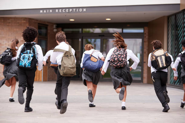 Group Of School Children Wearing Uniform