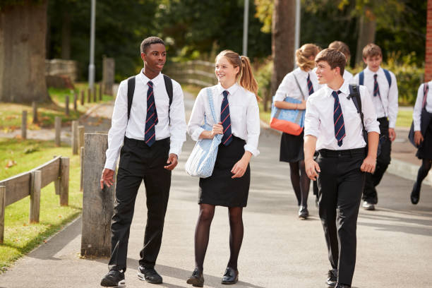 Group Of Teenage Students In Uniform